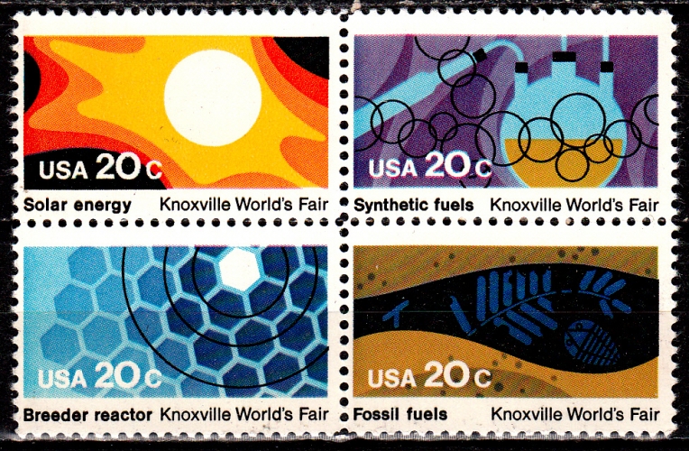  USA 1435 / 38 ( se tenant ) Expo mondiale de Knoxville sur les énergies
