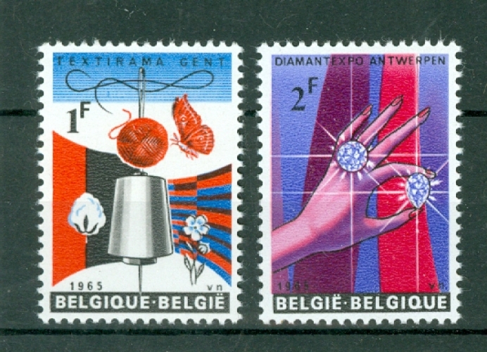 Belgique - 1965 - Exposition Textile et Diamant - n° 1313 / 4 - Neuf **