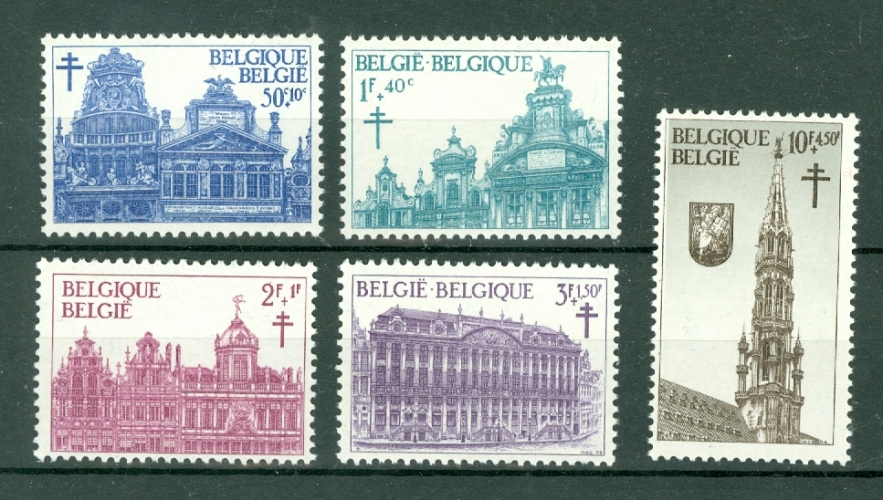 Belgique - 1965 - Grand Place de Bruxelles - n° 1354 / 8 - Neuf **