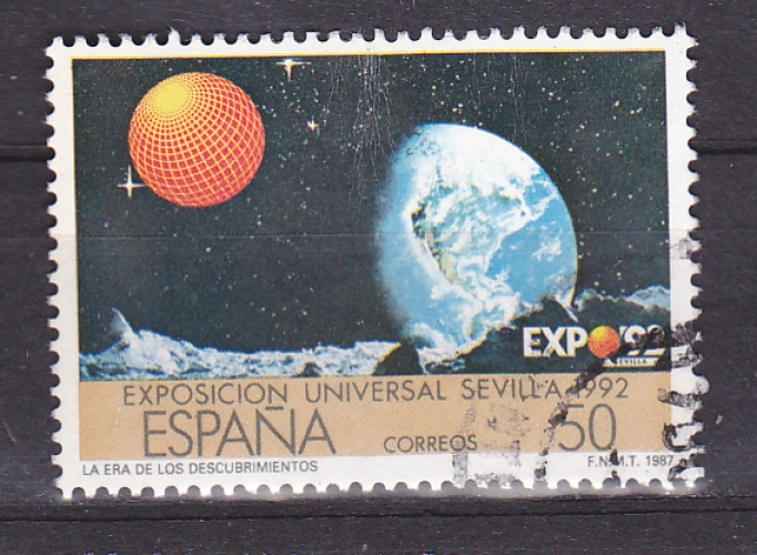 ESPAGNE  1987  Y&T n°  2494  Expo 92 Exposition universelle de 1992 à Seville