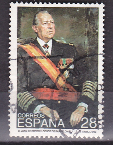 ESPAGNE  1993  Y&T n°  2852  Hommage à Don Juan de Bourbon Comte de Barcelone