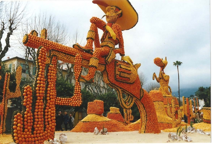 Photo - Fête du citron Menton - année 1999 - Lucky Luke 