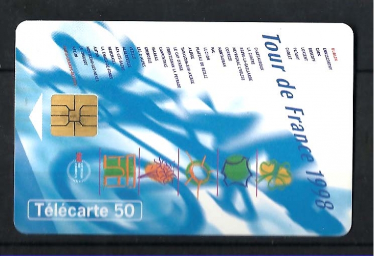 Télécarte F895 - Tour de France 1998 - 50 unités - puce SO3