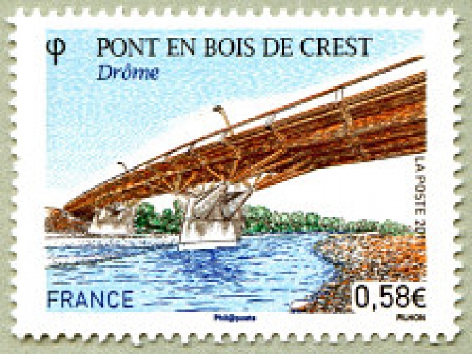 France 4544 pont de crest neufs ** TB MNH prix de la poste 0.58