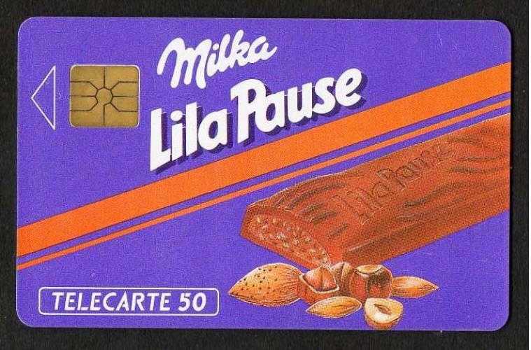 Télécarte - F127 - Milka lila pause 50 unités - année 1990