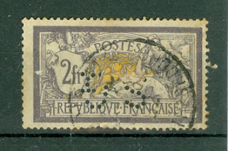 France - 1900 - Type Merson - n° 122 - Oblitéré -  Perforé S. G.