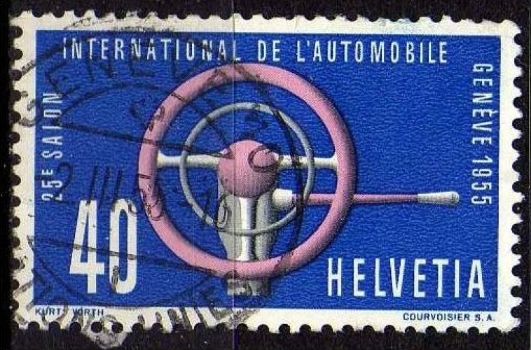 Suisse 1955 - Salon de l'automobile