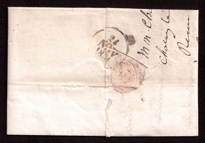  France 1891  lettre 22 nov 1831 Chalon-sur-Saone (70)  à destination  Seurre Côte d'Or