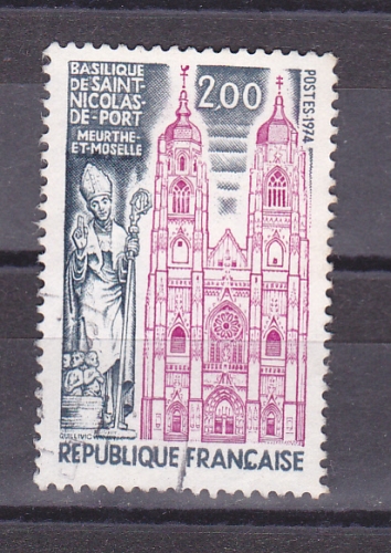 FRANCE 1974  Y& T  n° 1810 Basilique de Saint Nicolas de Port