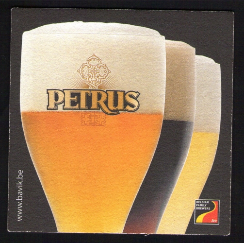 SB Sous Bock Beer Mat PETRUS Bavik