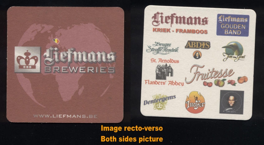 SB Sous Bock Sous verre Beer Mat Coaster LIEFMANS BREWERIES