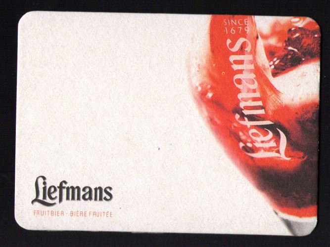 SB Sous Bock Beer Mat LIEFMANS Bière fruitée Fuit Bier BELGIQUE