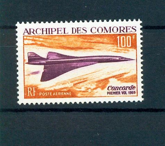 Comores PA 29 1969 concorde neuf avec trace de charnière* TB MH con charnela cote 24 