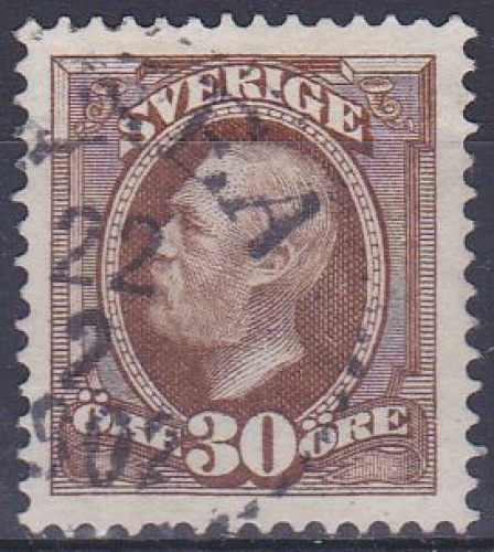 SUEDE 1891 OBLITERE N° 47