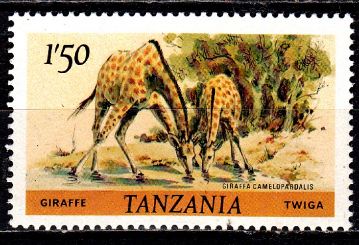 Tanzanie 170 ( Hors série ) Animaux sauvages / Seul timbre girafes