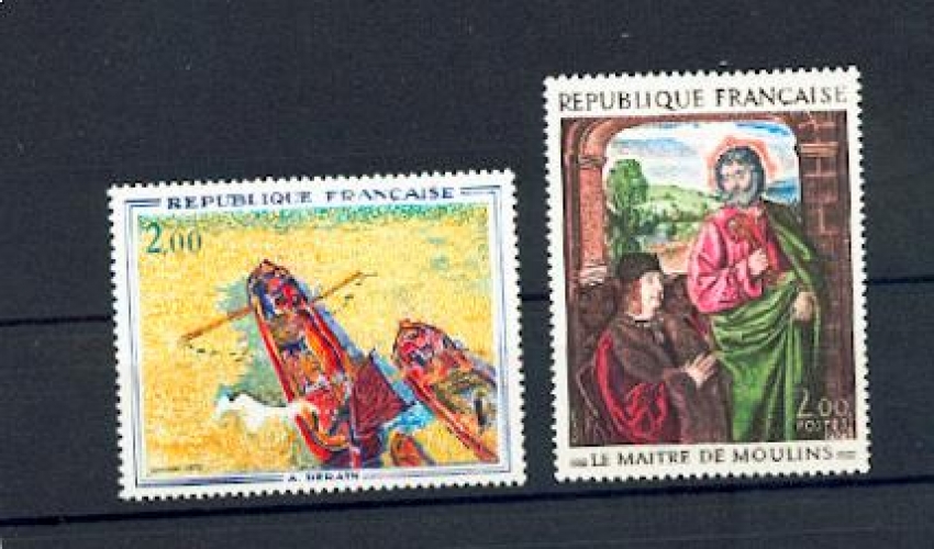 France 1732 1733 1/4 de cote  1972 Derain maître de Moulin  neuf ** Tb MNH cote 3 euros 