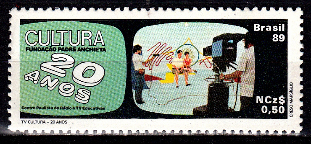 Brésil 1919 25e anniversaire télévision culturelle