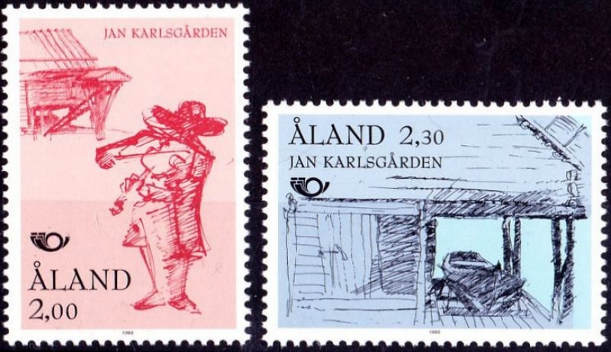 Aland 1993 Norden'93 - Tourisme dans les régions nordiques - Y&T 70/71 **