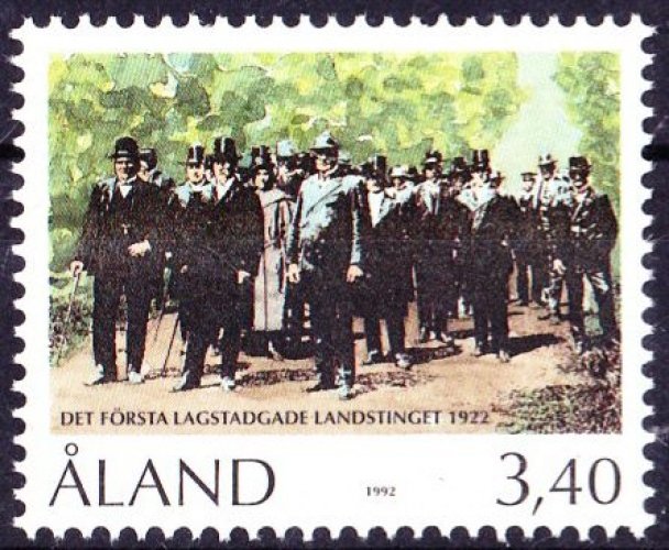Aland 1992 70e anniversaire du premier parlement des Îles Aland - Y&T 63 **