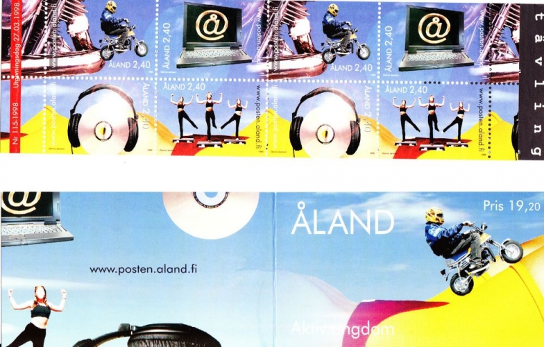 Aland 1998 Carnet Activités de la jeunesse - Y&T C136 **