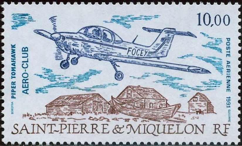 Saint-Pierre et Miquelon 1991 Piper Tomahawk - Aéro-Club de Saint-Pierre - Y&T PA 70 **