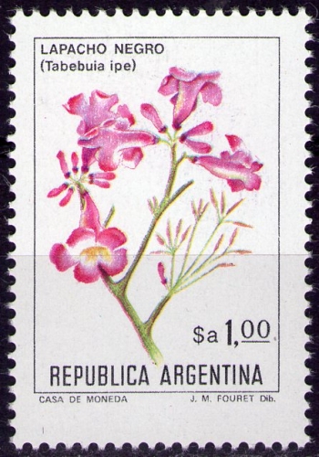 Argentine - Y&T 1357 - Tabebuia ipe - Série courante : Fleurs