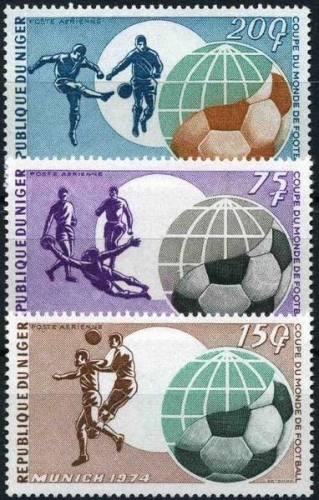 Niger 1974 Coupe du Monde de Football en Allemagne - Y&T PA 227/9 **