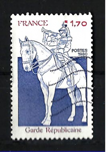 France - n° 2115 obl - garde républicaine - année 1980