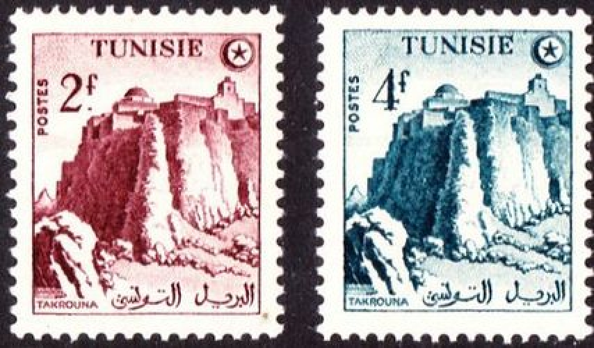 Tunisie 1956 Takrouna - Y&T 404/5 **