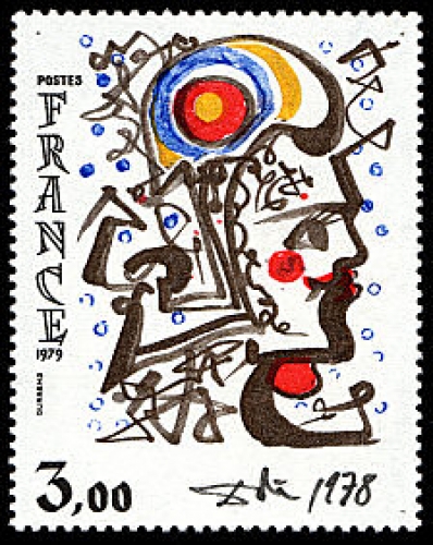 France 2067 1979 à la faciale Dali tableau neufs **TB MNH faciale 0.46