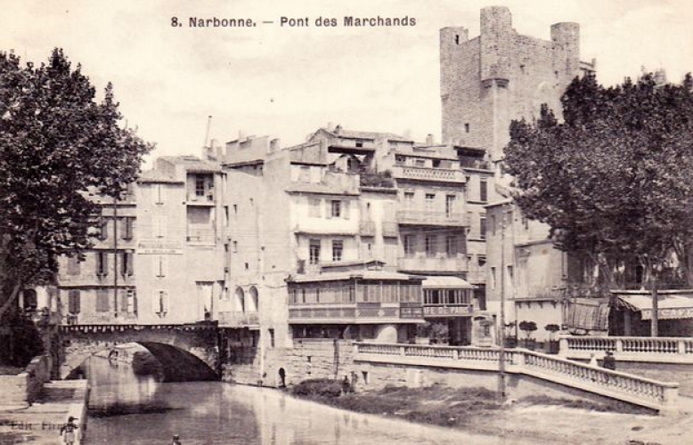 France 11 Narbonne - Cpa Pont des Marchands