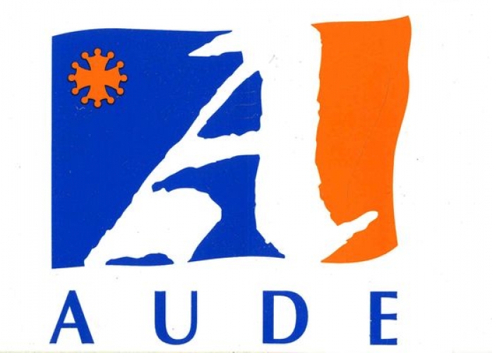 France 11 Aude - Autocollant Logotype du département