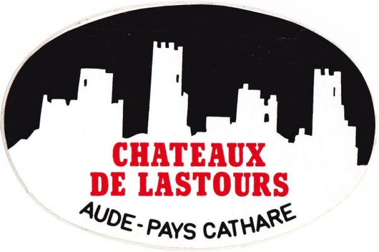 France 11 Lastours 1990 - Autocollant Châteaux de Lastours - Aude - Pays Cathare