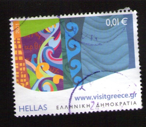 GRECE Oblitération ronde Used Stamp promotion touristique destination Grèce 2011