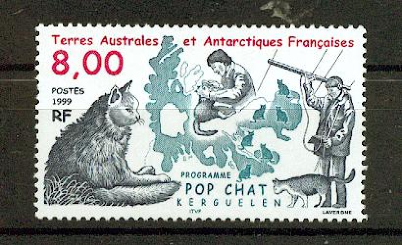 TAAF 242 pop chat  neufs * * TB mnh sin charnela faciale 1.2 