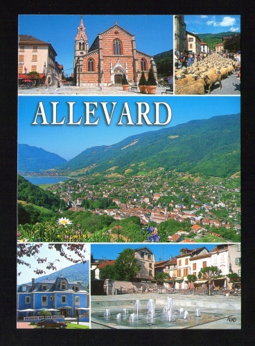 FRANCE CP Carte Postale Postcard écrite au verso vues d´Allevard Isère