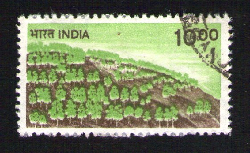 INDE Oblitération ronde Used Stamp Agriculture et développement rural Reboisement India 1984