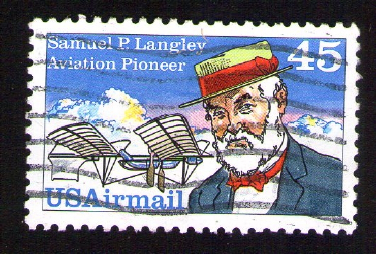 ETATS UNIS Oblitéré Used Stamp Pionnier de l'Aviation Samuel P. Langley USA