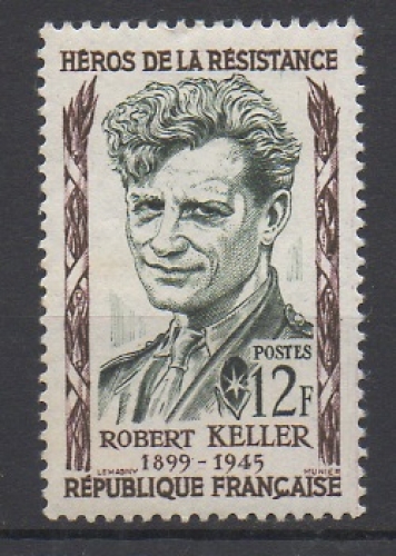  FRANCE 1957 - YT : 1102 - ROBERT KELLER