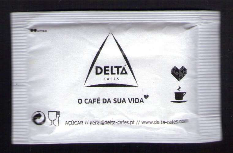 PORTUGAL Sachet Sucre Sugar DELTA Ano do Ar Année de l'Air Agence portugaise de l'environnement