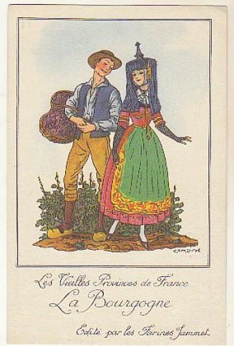   La Bourgogne Illustration de Jean Droit  Farines Jammet