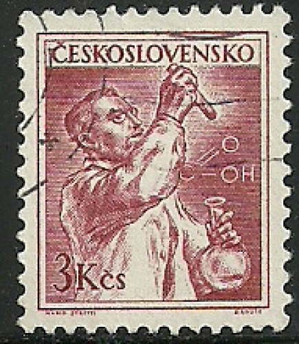 Tchécoslovaquie 1954 - 764 oblitéré .