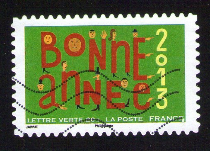 FRANCE Oblitéré Used Stamp Meilleurs voeux 2013 Bonne Année Timbre 8 2012 Y&T 772