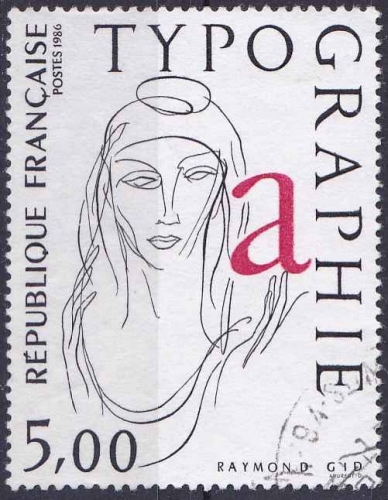 FRANCE 1986 OBLITERE N° 2407 La Typographie
