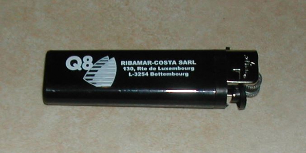 Briquet Lighter Station Q8 Ribamar Costa SARL Bettembourg Luxembourg