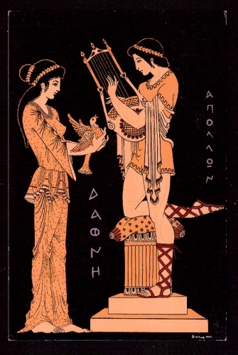Grèce Cpm Mémoires de la Grèce Ancienne - Apollon et Daphne