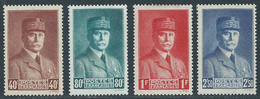FRANCE 1941  YT 470 / 473 Neufs -  Maréchal Pétain , série complète