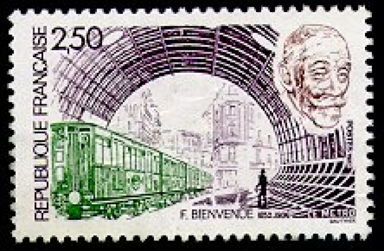 France 2452 métro Fulgence Benvenue neufs **TB MNH prix de la poste 0.38