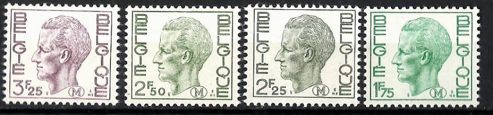 Belgique - Militaire Y&T 2 à 5 **  année 1971 74