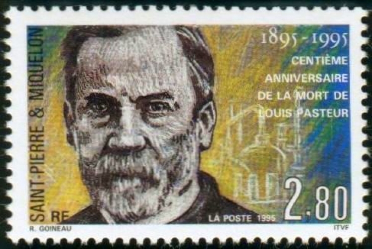 Saint-Pierre et Miquelon 1995 Centenaire de la mort de Louis Pasteur - Y&T 609 **